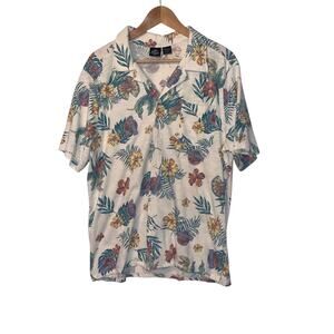 Jurassic Park Shirt Men's L Hawaiian Universal Studios Dinosaur